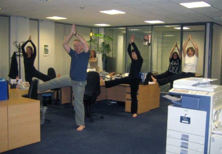 Yoga Session at the Office Photo Credit: www.executiveyoga.co.uk