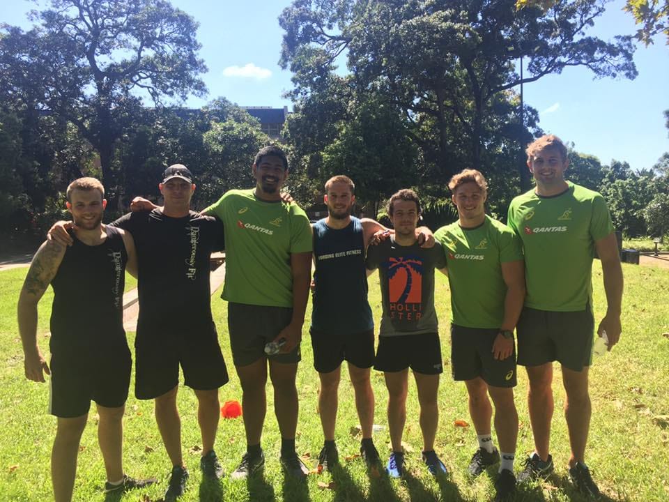 DF Trainers with the Wallabies