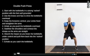 Double Kettlebell Push Press