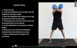 Double Kettlebell Swing