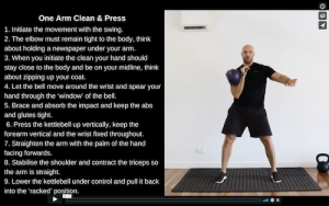 Single kettlebell Clean & Press
