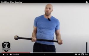 Steel Mace Offset Bicep Curl