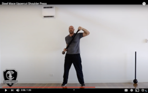 Steel Mace Uppercut Shoulder Press
