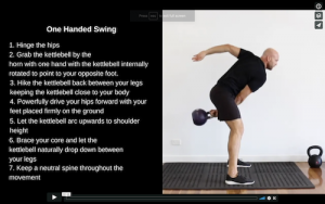 one handed kettlebell swing