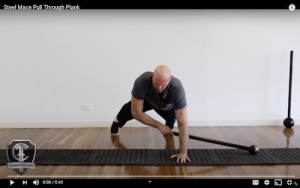 Steel Mace Pull Through Plank