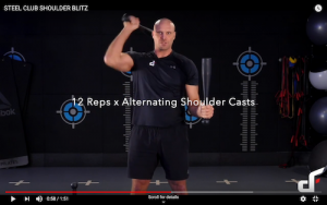 Steel Club Shoulder Workout