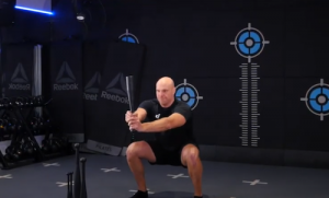 Steel Club Swing Squat
