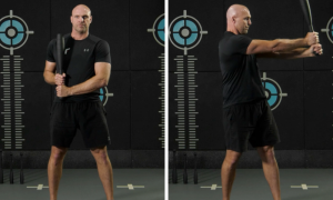 Steel Club Side Push Press