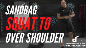 Sandbag Squat To Over Shoulder Throws