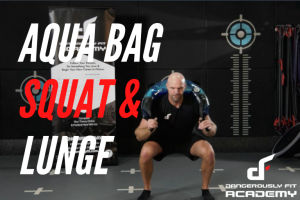 AQUA BULGARIAN BAG SQUAT AND LUNGE