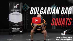 BULGARIAN BAG SQUATS
