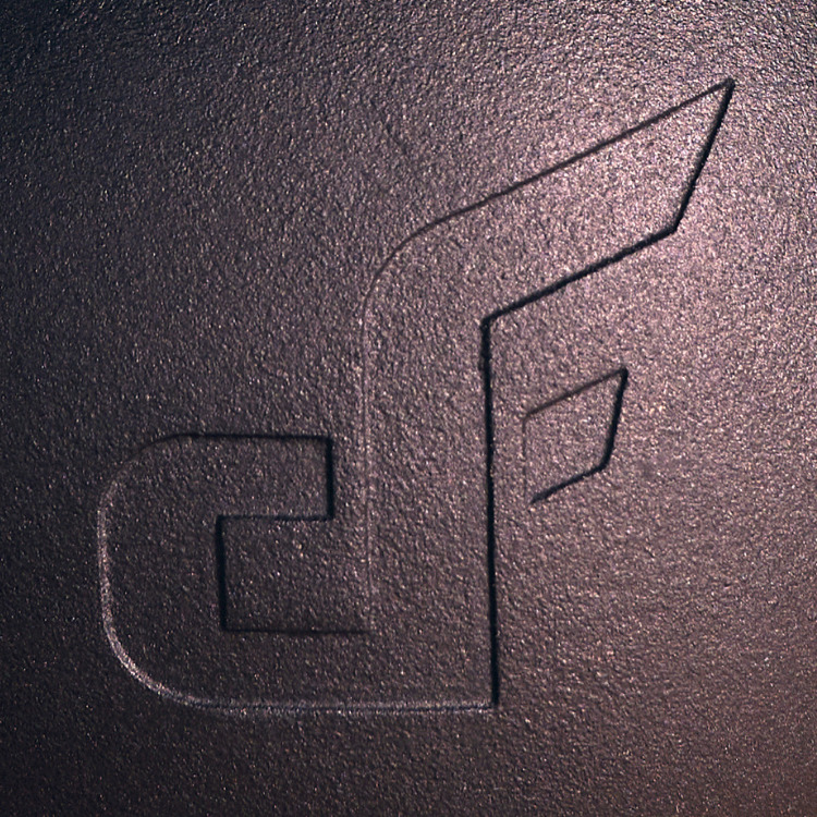 recessed logo
