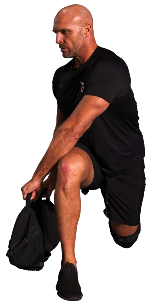 Sandbag Rotational Lunge