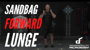 Sandbag Forward Lunge