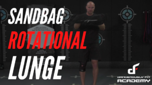 Sandbag Rotational Lunge