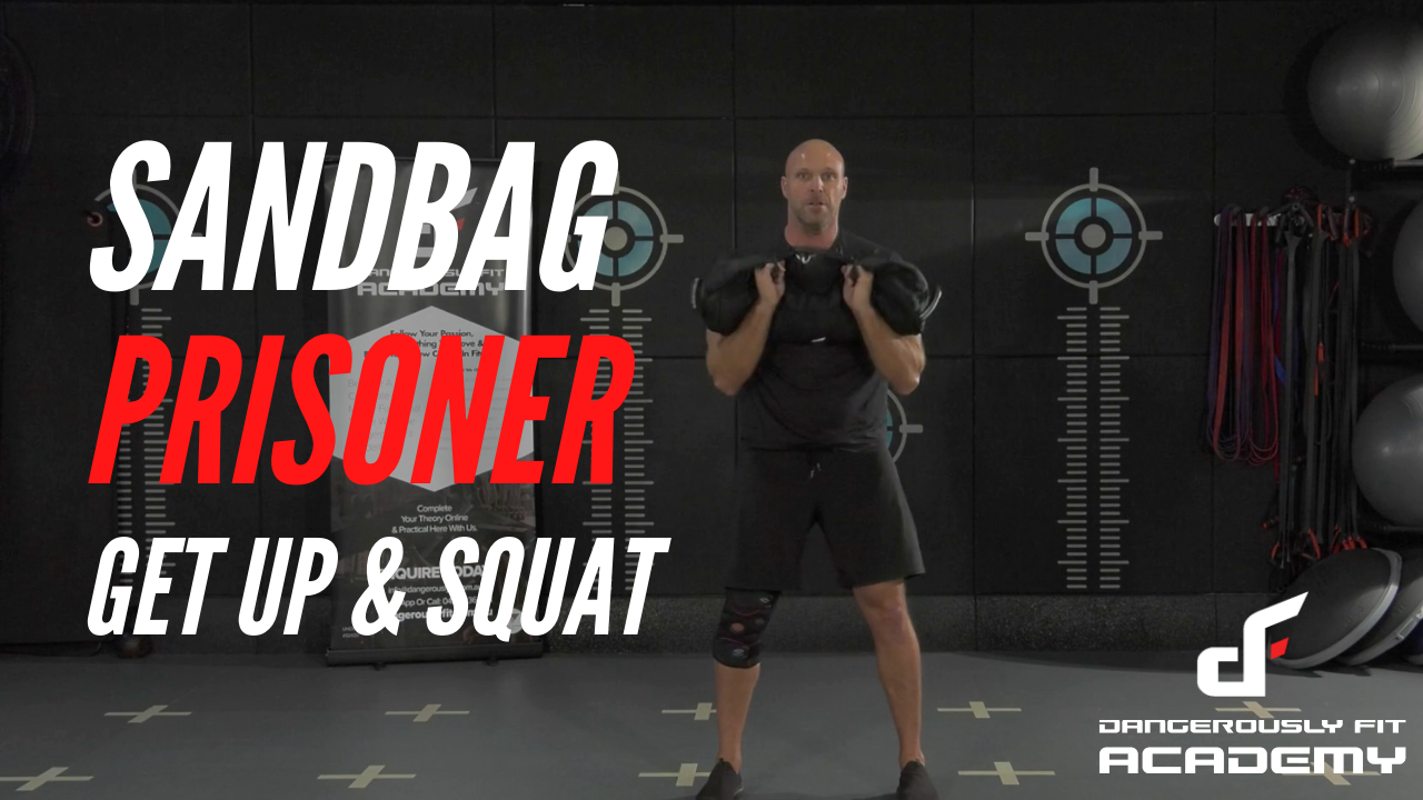 Sandbag prisoner get up and squat