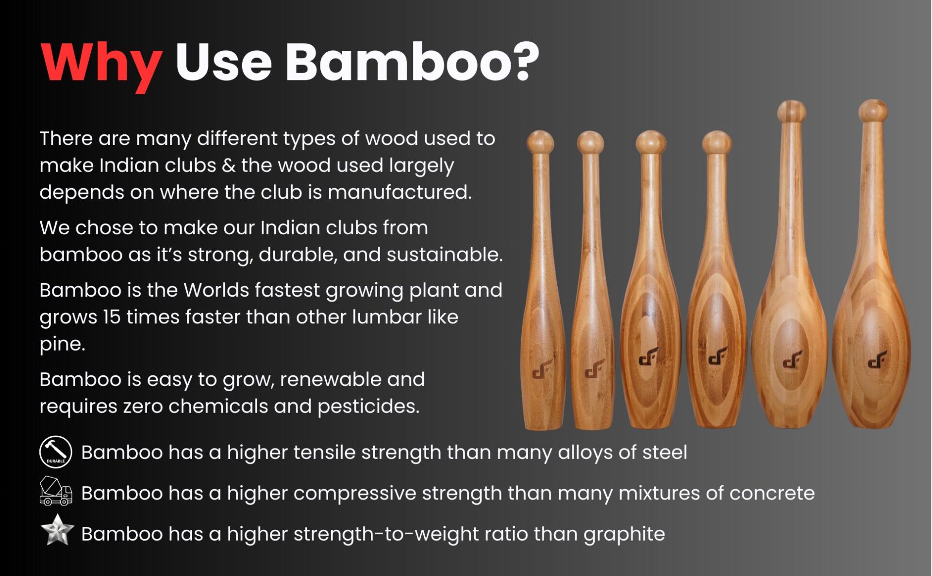 bamboo clubs
