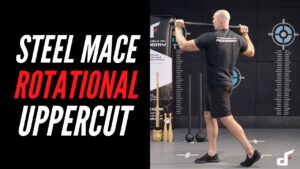 Steel mace rotational uppercut