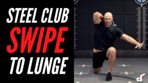 Steel Clubbell Swipe Lunge
