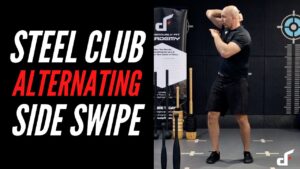 Steel club alternating side swipe