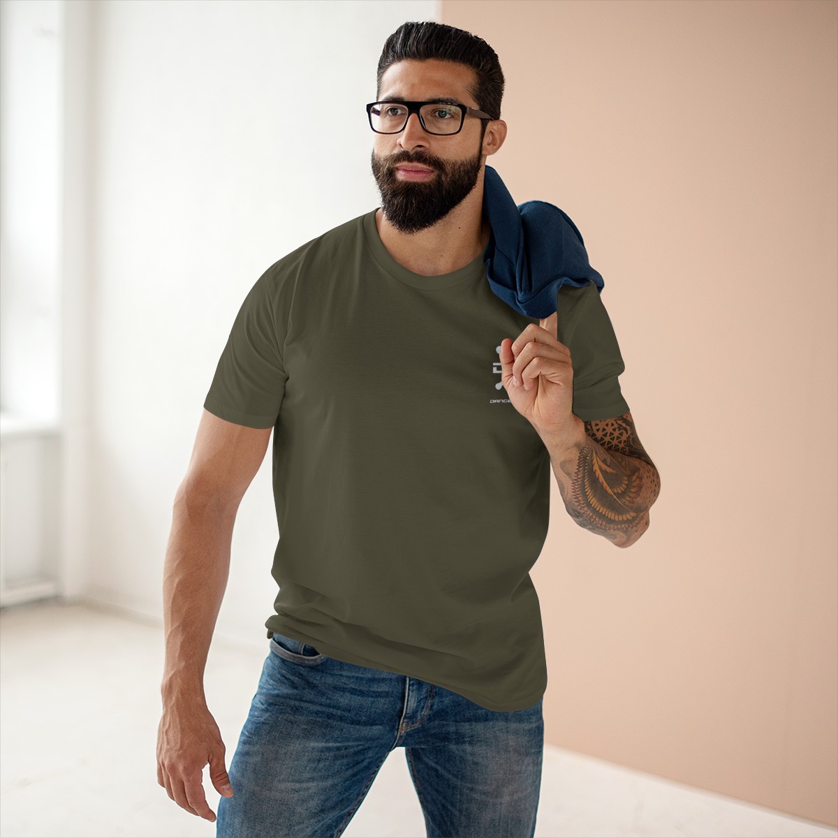 Men’s Ultimate Tee (Small White Print) - Image 8