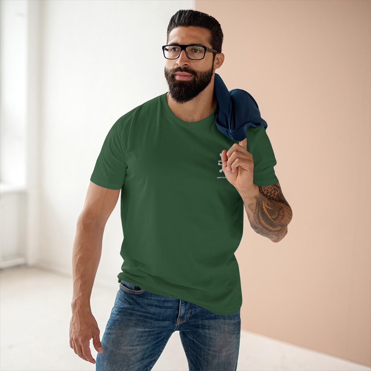 Men’s Ultimate Tee (Small White Print) - Image 12