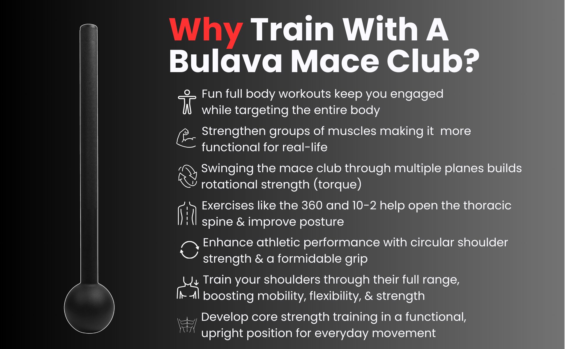 Bulava mace club training benefit